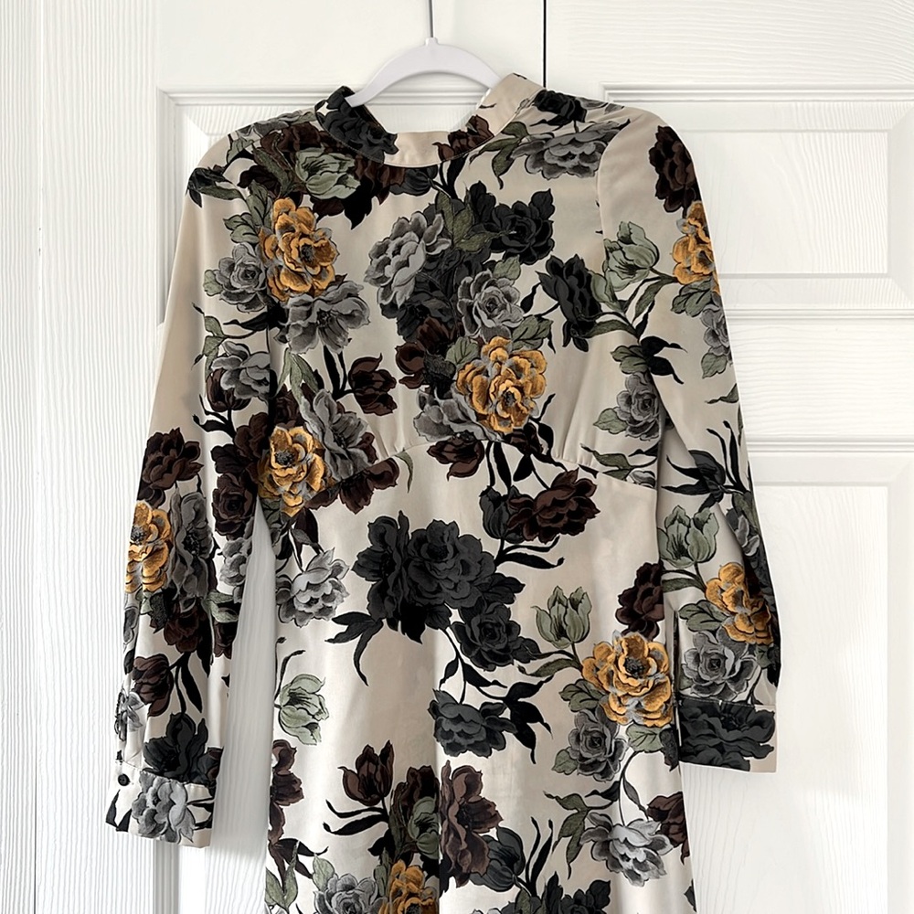 Zara Floral Midi Dress XS